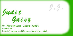 judit gaisz business card